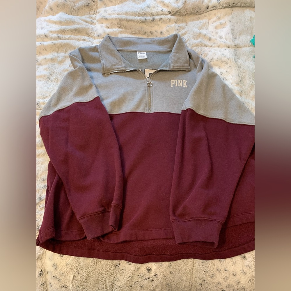 PINK 1/4 Zip Sweatshirt